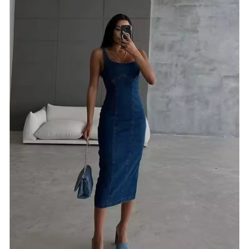 Abito in denim elegante